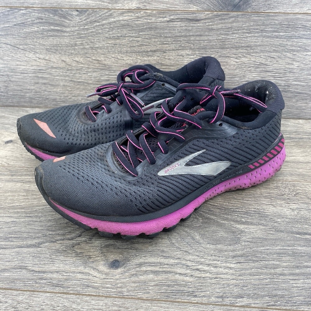 Brooks Women's Adrenaline 20 Running Shoes Size 8.5‎ Black Pink